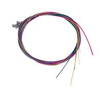 Cpolebev 6 Piezas/Juego Reemplazo de Cuerda de Guitarra AcúStica Cuerda de Acero para Instrumentos Musicales Accesorio de Guitarra de Bajo EléCtrico