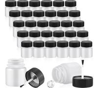Cpolebev 60 de Pintura para Retoque, Contenedor Vacío de Pintura para Retoque de 30 Ml con Cepillo y Bola Mezcladora para Reparación de Virutas de Automóvil