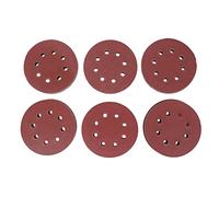 Cpolebev 60 Piezas de Discos de lijado de 5 pulgadas Papel de lija Surtido 60 80 120 180 240 320 Granos Para lijadoras de orugas Power Random