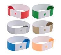 Cpolebev 600 Pulseras de Colores NeóN para Eventos, Pulseras de IdentificacióN de Actividad Ligeras e Impermeables de Papel SintéTico