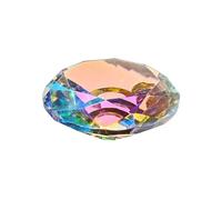 Cpolebev 60mm Cristal Diamante Pisapapeles Iris Fabricante Prisma Cristal Diamantes Sala de Bodas Adornos de Escritorio B
