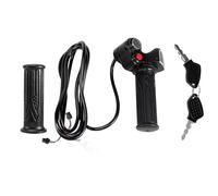 Cpolebev 60V Acelerador Giratorio con Manejar de Gas con Indicador de BateríA e Interruptor de Enganche y Cerradura/Llave para Scooter EléCtrico Bicicleta Parte