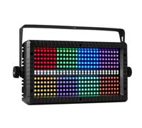 Cpolebev 60W Mni LED Estroboscópico RGB 3 en 1 8 Particiones + 8000K 4 Particiones Super Brillante DJ Wash Bar Etapa Estroboscópica Enchufe de la UE