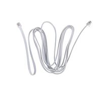 Cpolebev 6P6C RJ11 ExtensióN de TeléFono MóDem de Fax LíNea de Cable Longitud de 9.8 Pies