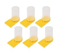 Cpolebev 6PCS EstacióN de Riego de Abejas Tazas de Abejas Agua para Abejas JardíN Beber Abeja Equipo de Apicultura Comedero de Entrada de Colmena de Miel