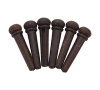 Cpolebev 6pzs de puente de guitarra de palisandro Juego ed pin de extremo