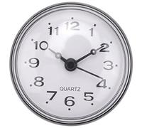 Cpolebev 7Cm Cocina Impermeable Cuarto de Baño Ducha Reloj Ventosa Succión Pared Negro