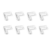 Cpolebev 8 Piezas Almohadilla de PVC Transparente con Ángulo Anticolisión Protector de Esquinas de Seguridad para Niños Protector una Prueba de Colisiones para Bebés Esquina de Mesa