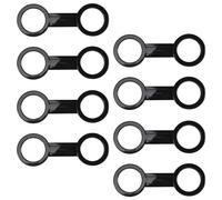 Cpolebev 8 Piezas Buceo Buceo Snorkel Silicona Snorkel MáScara Correa Correa Soporte Sujetador Clips Retenedor Accesorio Equipo Repuestos Accesorios Negro