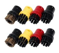 Cpolebev 8 Piezas de Nailon + Cepillo de Alambre de LatóN, Boquillas de Limpieza una Vapor para SC1 SC2 SC3 SC4 SC5 SC7 CTK1 Limpiador de Vapor