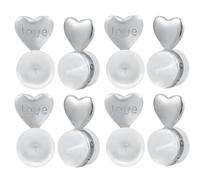 Cpolebev 8 Piezas de Respaldos de Aretes para Orejas Caídas, Reemplazos de Respaldos de Aretes para Aretes Pesados,