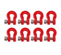 Cpolebev 8 Piezas Gancho de Remolque de Parachoques de Metal Gancho de Rescate Grillete de Remolque para 1/24 RC Coche de Orugas Axial SCX24 Accesorios de Piezas de ActualizacióN