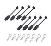 Cpolebev 8 Piezas RC Car Body Clip Retenedor de Goma Shell Hebilla Fija Lock 8301 para VehíCulos Arrma 1/8 1/10 1/16