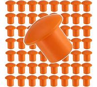 Cpolebev 80 Pc Tapas Barras Refuerzo, Cubierta Seguridad Barras Refuerzo Tipo Seta, Tapas Cubiertas Barras Refuerzo Naranjas para Estaca Barras Refuerzo, TamañO Barra Refuerzo 3-8, 10M-25M