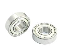 Cpolebev 8mm x 19mm x 6mm Selladas Rodamientos Rigidos de Bolas 698Z 10 Pcs