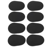 Cpolebev 8pcs Alto/Tenor Saxofon Sax Boquilla Parches Almohadilla Cojines Negro - 0.8mm