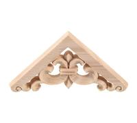 Cpolebev 8X8Cm Tallado en Madera Esquina Onlay Apliques DecoracióN Muebles Sin Pintar CalcomaníAs Diagonales