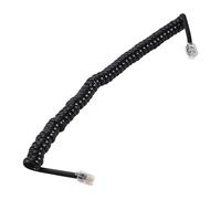 Cpolebev 9.3 "Negro RJ9 Cable Cordon de Bobina del Modem del telefono