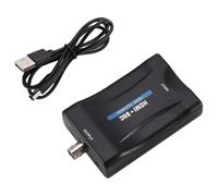 Cpolebev a BNC Adaptador Convertidor de Audio y Video Compatible PAL/NTSC con Cable de AlimentacióN USB