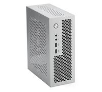 Cpolebev A09 HTPC Computer Case Mini ITX Gaming PC Chasis Desktop Chasis USB2.0 Computer Case Home Computer Case Silver
