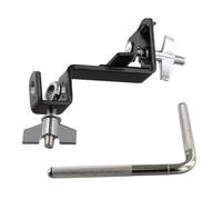 Cpolebev Abrazadera para Cencerro de, Accesorios de Soporte para Cencerro, Soporte de Montaje de Percusión para Instrumento de Baterista con Varilla en L