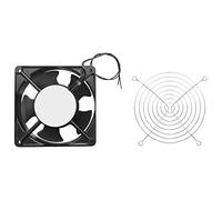 Cpolebev AC 220-240V 0.14A 120mmx120mm Metal PC CPU Ordenador Refrigerador Ventilador De Refrigeracion Negro