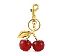 Cpolebev Accesorio para Bolso y con Forma de Cereza, Dije para Bolso: Complemento de Moda para Estilo y Cotidianos, Liviano