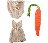 Cpolebev Accesorios de Fotografía para BebéS ReciéN Nacidos Conjuntos de Fotos de Conejos de Punto para NiñOs PequeñOs