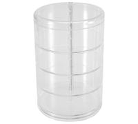 Cpolebev Accesorios para el Cabello de los NiñOs Caja de Almacenamiento, Horquilla Cabeza de Cuerda de Joyas, la Goma de la Caja de Almacenaje, Caja Transparente de RotacióN