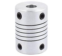 Cpolebev Acoplamiento de Eje de 6 mm a 8 mm 25 mm de Longitud 18 mm de diametro Acoplador de Motor Paso a Paso Conector de Junta de aleacion de Aluminio para Impresora 3D CNC Maquina codificador DIY