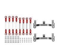 Cpolebev Actualización Soporte de Base Barra de Enlace Barra de Tracción de Metal para B1 B14 B24 C14 C24 1/16 RC Car Repuestos Accesorios, Rojo