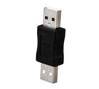 Cpolebev Adaptador Conector USB A Macho a Macho - Negro
