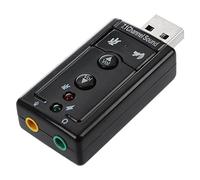 Cpolebev Adaptador de Audio Tarjeta de Sonido Externa USB de 7.1 Canales