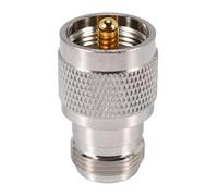 Cpolebev Adaptador de Coaxial Recto UHF Macho PL259 Hembra M/H
