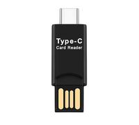 Cpolebev Adaptador de Lector de Tarjetas USB 3.1 Tipo C USB-C una Micro-SD TF para PC Celular