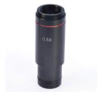 Cpolebev Adaptador de Microscopio de Montaje 0.5XC Lente de ReduccióN de Ocular ElectróNico de 23.2 Mm Lente de Relé de Microscopio 0.5X para CáMara CCD de Microscopio