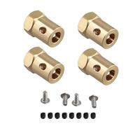 Cpolebev Adaptador Hexagonal de Cubo de Rueda Combinador de LatóN de 4 Piezas de 5 mm A 12 mm para B14 B16 C14 C24 MN D90 D91 MN99S RC Car Upgrade Parts