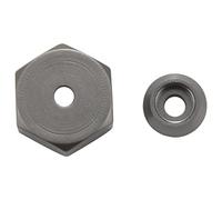 Cpolebev Adaptador Hexagonal De Cubo De Rueda Combinador De Metal De 4 Piezas De 5 Mm A 12 Mm para D12 C24 C34 B24 B36 MN D90 D99 RC Car Upgrade Parts, Color Titanio