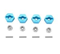 Cpolebev Adaptador Hexagonal de Rueda de Metal de 4 Piezas de 12 MM para TT01 TT-01 TT02 XV01 TB-04-01N 1/10 RC Piezas de ActualizacióN de Coche