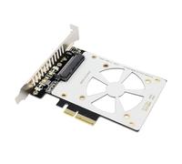 Cpolebev Adaptador U.2 A PCIE PCI Express 3.0 X4/X8/X16 A SFF-8639 Adaptador U.2 para 750 Adaptador NVMe PCIE U2 SSD SATA SSD de 2,5 Pulgadas