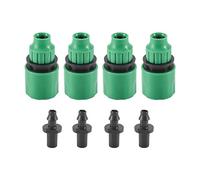 Cpolebev Adaptador Unidireccional Tubo de Manguera de Jardín Conexión de Conector de Grifo Para Riego Paquete de 4