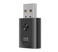 Cpolebev Adaptador USB Bluetooth 5.3 Receptor de Audio Inalámbrico Transmisor Bluetooth con Micrófono Llamada Manos para Coche con Radio FM
