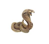 Cpolebev Adorno de Estatua de Cobra, Figuras en Miniatura de Serpiente del Zodiaco, DecoracióN de Escritorio de Cobre, Accesorios de DecoracióN Mascotas de Té