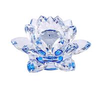Cpolebev Adornos de Flores de Cristal Azul de Cristal DecoracióN de Interiores Adornos de de Cristal (PequeñO)
