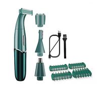 Cpolebev Afeitadora 4 En 1 para Zonas íNtimas, Afeitadora para Mujer, LíNea de Bikini, Afeitadoras Sensibles, Recortadora de Pelo, Cortadora de Barba, A