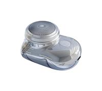 Cpolebev Afeitadora Eléctrica USB Portátil para Hombres Mini Afeitadora de Bolsillo Afeitadora Eléctrica Recortadora de Barba Pantalla Digital Afeitadora de Viaje,B