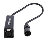 Cpolebev Aislador de Cable de Audio XLR Elimina el Ruido Aislante de Audio de Bucle de el Sonido Actual Elimina el Ruido, Hembra a Macho