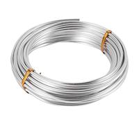 Cpolebev Alambre de Aluminio de 3 Mm 10M Alambre de Plata Artesanal para la FabricacióN de Joyas Modelado de Arcilla BonsáIs y Modelo
