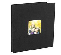 Cpolebev ÁLbum de Fotos ÁLbum de Recortes Autoadhesivo para Boda/Familia/Amantes de Regalo de Bricolaje para el DíA de San ValentíN Madres Negro