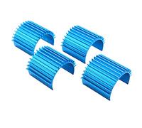 Cpolebev Aletas de Enfriamiento de Disipador de del Motor 370 380 de Aluminio para RC 1/16 Coche (Paquete de 4)